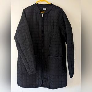 Long Lightweight black athletic works jacket